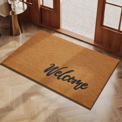 Silk ring entrance door mat, dirt resistant, non washable, h