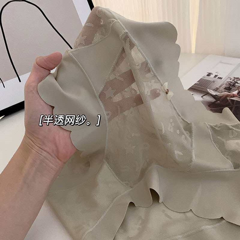 Large Size High-waist Belly-tucking Underwear Womens Lace S图片