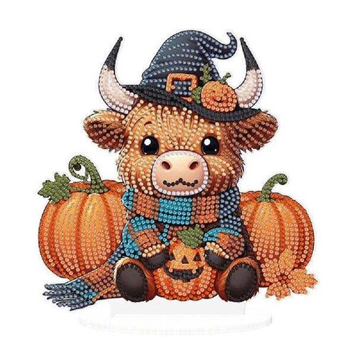 Acrylic Special Shape Halloween Pirate Girl Desktop Diamond