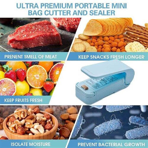 Mini Vacuum Bag Sealer Portable Food Heat Sealer Sealing
