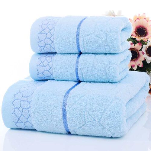 Cotton Water Cube Plain Color Broken Set Towel Towel Bath To