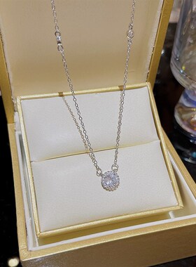 Non fading titanium steel necklace pendant collarbone chain