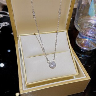 Non fading titanium steel necklace pendant collarbone chain