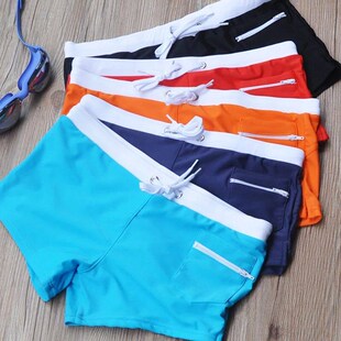 Mens Swim Shorts Swim Trunks Drawstring Mesh  Elastic Waist