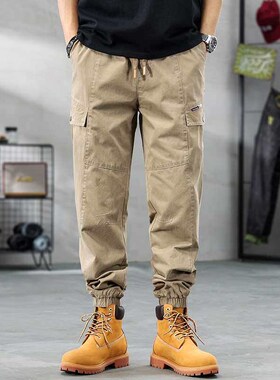 Crock Pants Mens Spring an Summer teny Bran Pants Casual Tr