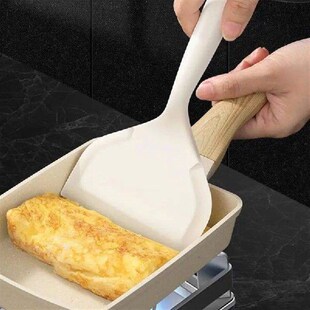 Wide Silicone Spatula Non-Stick Silicone Tamagoyaki Spatula