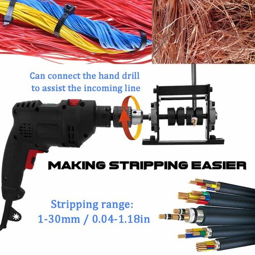 Manual Portable Wire Stripping Machine Scrap Cable Peeling M