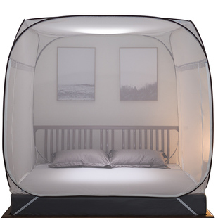 谷今免安装 1.8m床1.米防尘家用加密加厚M 蒙古包蚊帐2021新款