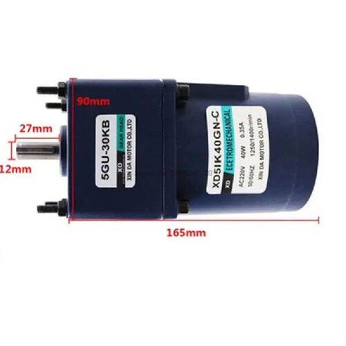 40W AC Motor 220VAC Gear Reduction Motor Small High Torque