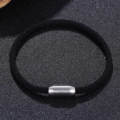 Fashion Milan Thread Rope Bracelet for Women Men Stainless S