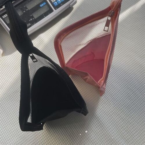 1 Pc Stand Cosmetic Bag for Women Clear Zipper Makeup Bag Tr