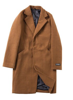 Mens Thickened Casual Woolen Coat MidLong Windbreaker 2025