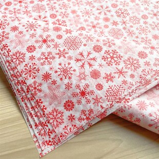 Packaging Wrapping Paper Snowflake 10Pcs Christmas Tissue