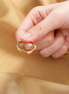 Plain circle couple ring  without borders for men and women