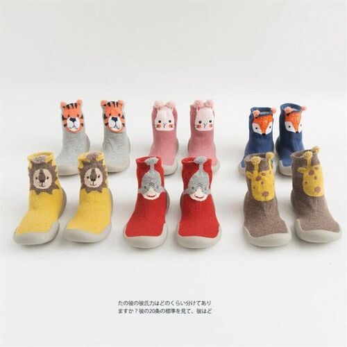2023 Spring Baby Toddler Shoes Baby  Shoes Non-slip Fox Tige