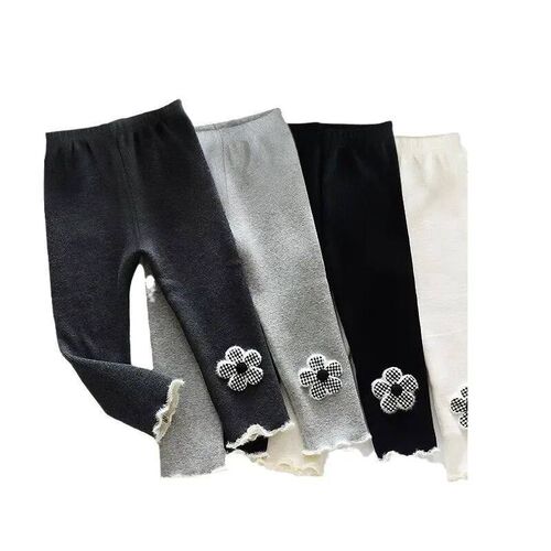 Baby Girls Fleece-lined Pants 2026 Autumn Winter New Cute K