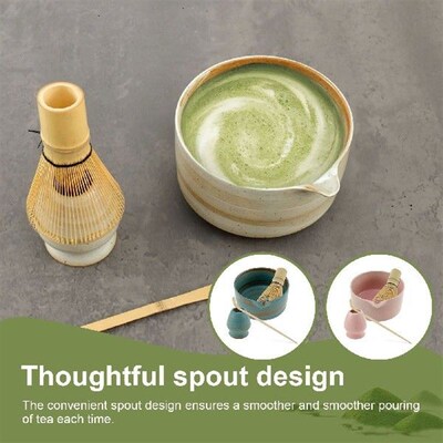 4Pcs Japanese Matcha Set Traditional Matcha Tea Set for Tea
