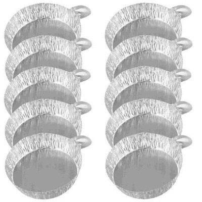 100 Pcs Liquid Weighing Pan Aluminum Foil Pans Sample Trays