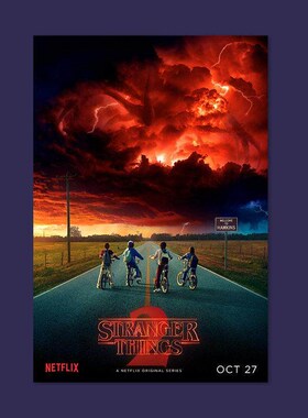 Stranger Things Poster Season 3 2 1 Characters Retro TV Mov
