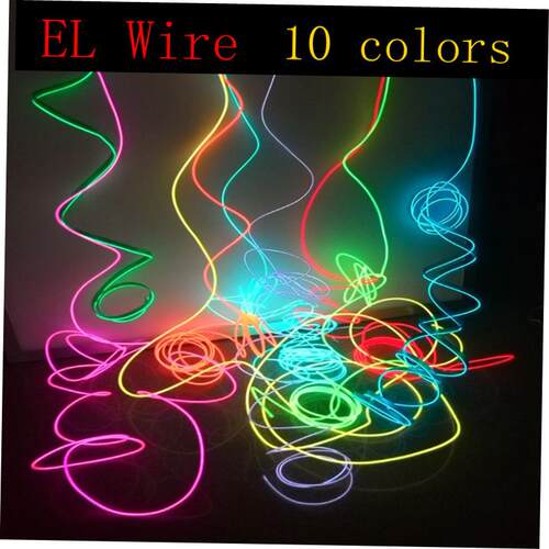 10M Neon EL wire Light Dance Party Decor Light  LED