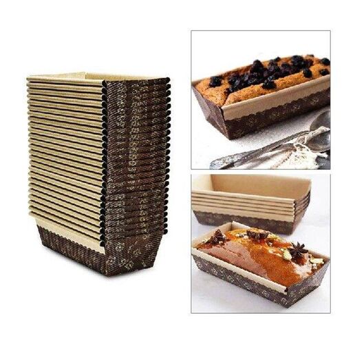 25 PCS Rectangle Brownie Boxes Baking Tools Paper Kitchen