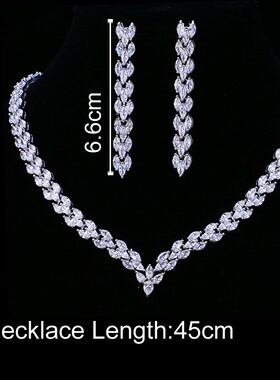 Emmaya Exquisite Cubic Zirconia Wedding Party Jewelry Set Go