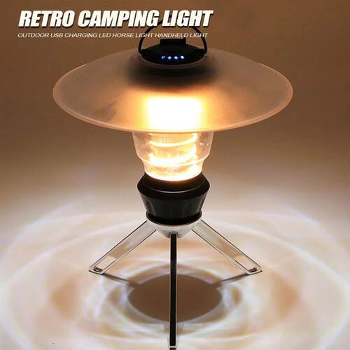 Multifunctional Portable Retro Camping Lantern Outdoor Tent