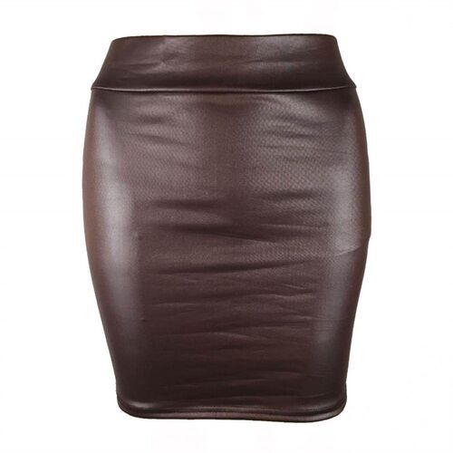Women Mini/Long Skirt Solid Color High Waist Slim Fit Skinny