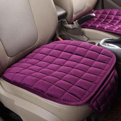 Car Seat Cover Front Rear Flocking Cloth Cushion Non Slide W