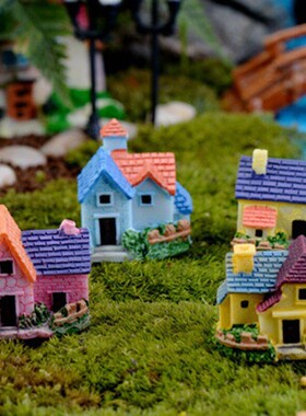 Mini Castle Small House Fairy Garden Miniatures Terrarium Fi