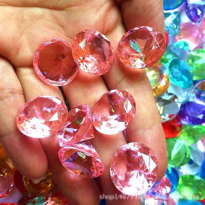 50pcs Crystal Gem Diamond Jewels reasure Chest Pirate Confet