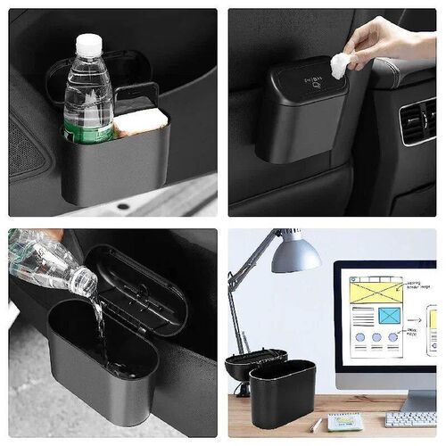 1/2/3Pcs Car Trash Can (with Lid) Contains 60 (300) Garbage