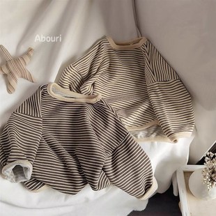 Contrast T-shirt Autumn New Brand Long Sleeve Tshirts Cartoo