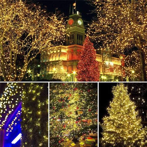 Christmas Solar Light Outdoor Waterproof Fairy Lights String