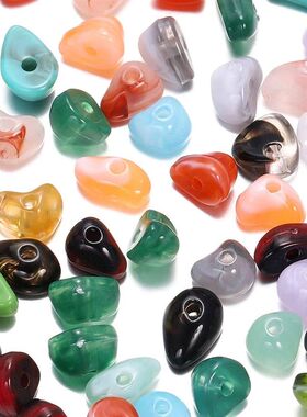 50/100pcs 5~8mm Imitation Natural Stone Irregular Acrylic Be