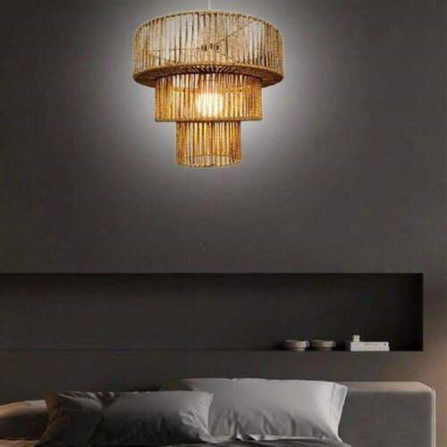 Woven Lampshade Creative Retro Boho Replacement Hanging