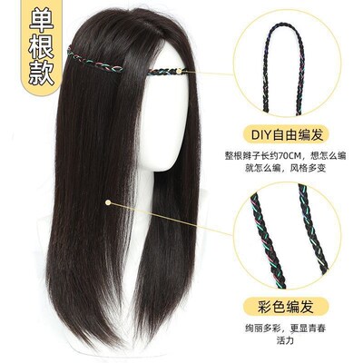 Hair Braids for Women with Headband Color Rope Dreadlocks Br