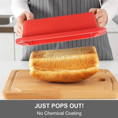 Silicone Bread Loaf Pans Baking Mold Meatloaf Cake Tray