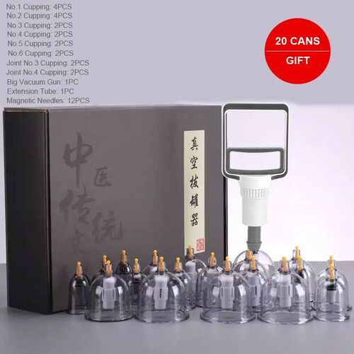 12/20/24 Cans Chinese Vacuum Cupping Massage Cups Non-glass