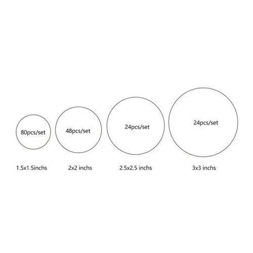 Personalized Round Circle Label ers,Waterproof1.5~3inch Cust