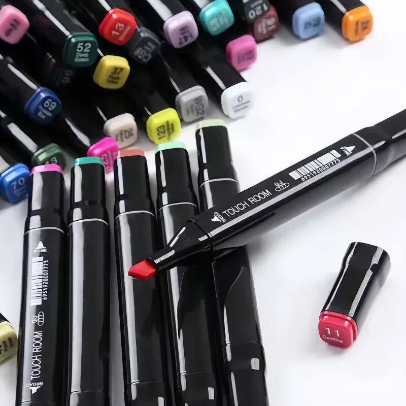 Color Marker Oil Double Head Pen set Multi-color set Oil Wat图片