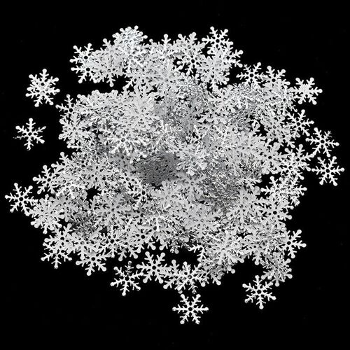 300pcs 2cm Christmas Snowflakes Confetti Artificial Snow Xma