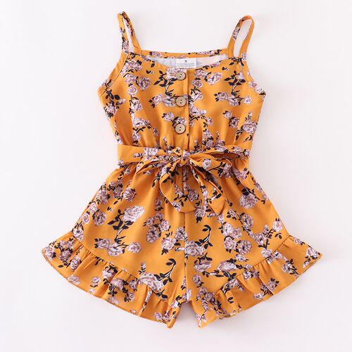 Girlymax Clothes 3 Colors Ruffle Summer Cotton Baby One-piec