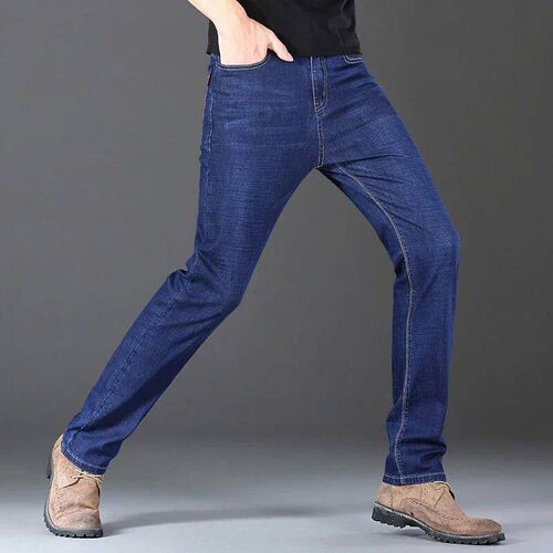 New  Stch Jeans for Men Classic Business Slim Straight