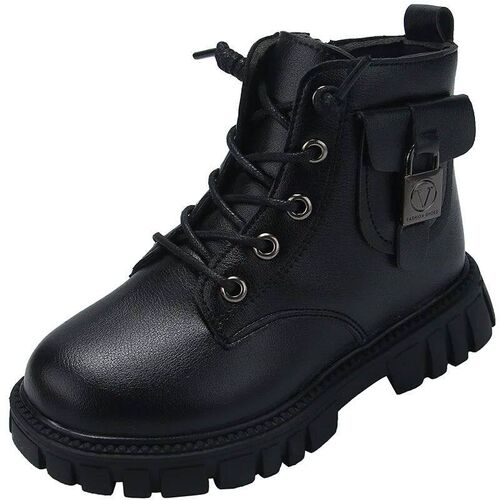 Autumn and Winter Girls Ankle Boots Fashion Non-slip Boys PU