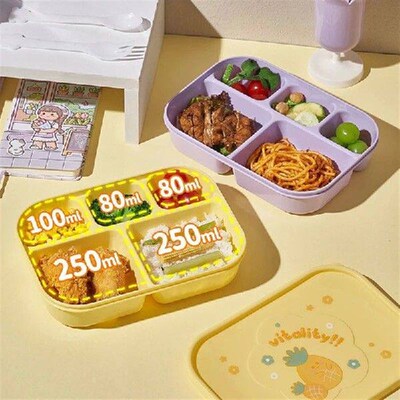Lunch Box for Kids Girls With Compartments Bento Lunchbox
