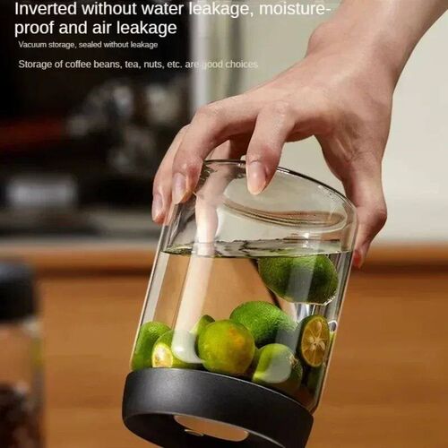 Coffee Jar Manual Vacuum Moisture Proproof Storage Jar Kitch