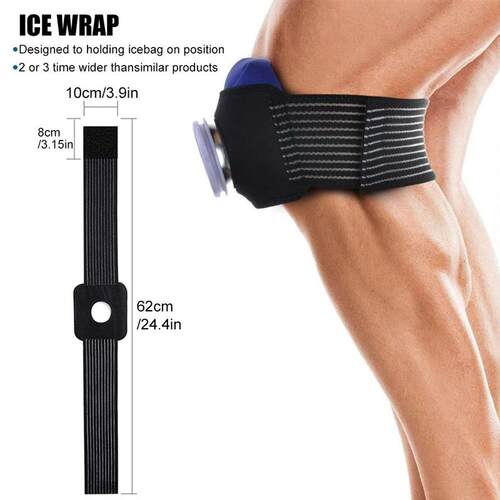 1Pcs Ice Bag Reusable Fixing Band Bandage Cold Pack Hot Wate