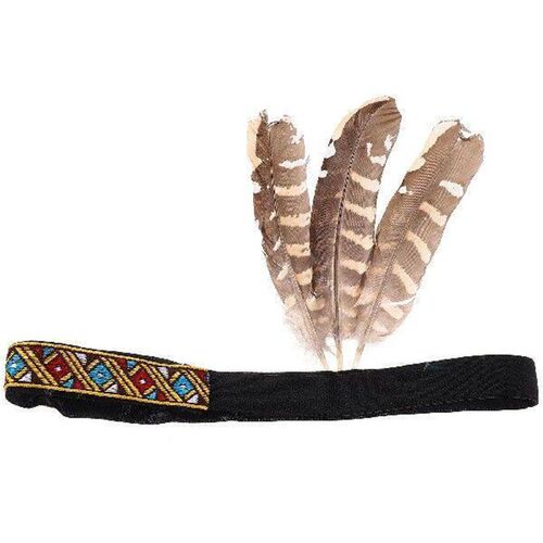 Plume Headband Ethnic Style Adjustable Size Adult Party