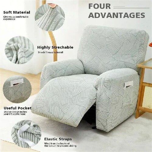 4 PCS/set Jacquard Recliner Functional Sofa Cover Elastic